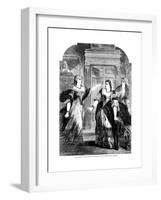 The Duchess of Marlborough Upbraiding Queen Anne (1665-171) and Mrs Masham-Pearson-Framed Giclee Print