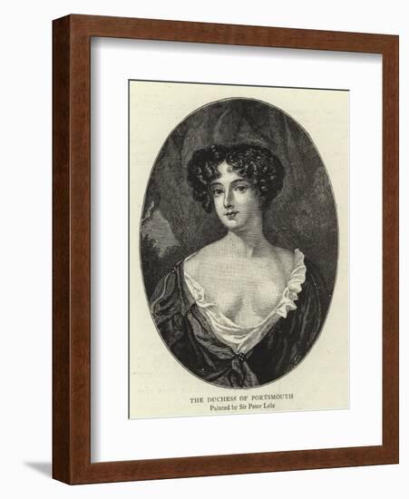 The Duchess of Portsmouth-Sir Peter Lely-Framed Giclee Print