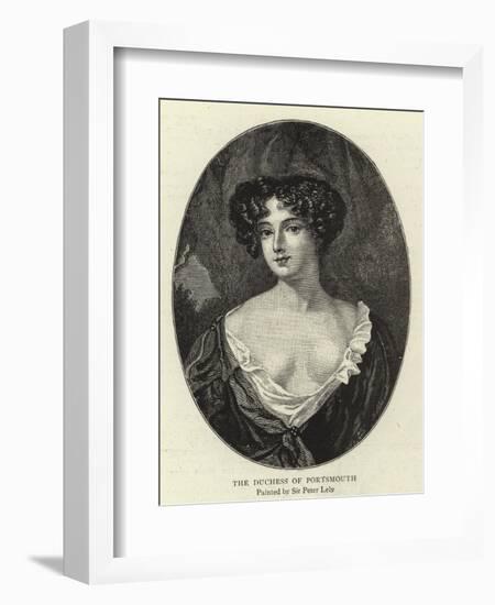 The Duchess of Portsmouth-Sir Peter Lely-Framed Giclee Print