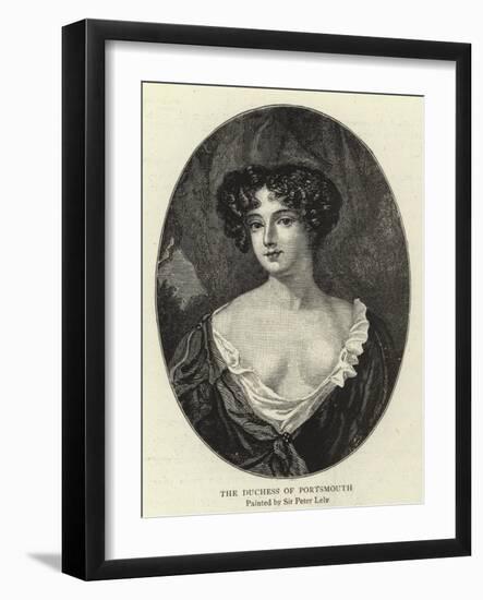 The Duchess of Portsmouth-Sir Peter Lely-Framed Giclee Print