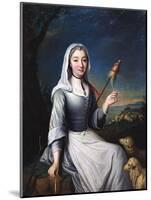 The Duchess of Villais in Costume, 18th Century-null-Mounted Giclee Print