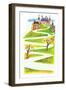 The Duchess Slides to Tea - Jack & Jill-Frank Dobias-Framed Giclee Print