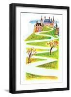 The Duchess Slides to Tea - Jack & Jill-Frank Dobias-Framed Premium Giclee Print