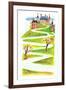 The Duchess Slides to Tea - Jack & Jill-Frank Dobias-Framed Giclee Print