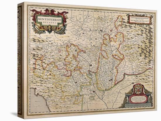 The Duchy of Monferrato, Map, Amsterdam, 1647-null-Stretched Canvas