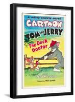 THE DUCK DOCTOR, left: Jerry, right: Tom on poster art, 1952.-null-Framed Art Print