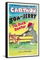 THE DUCK DOCTOR, left: Jerry, right: Tom on poster art, 1952.-null-Framed Stretched Canvas