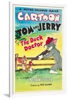 THE DUCK DOCTOR, left: Jerry, right: Tom on poster art, 1952.-null-Framed Art Print