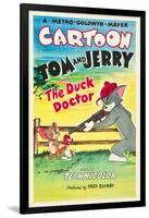 THE DUCK DOCTOR, left: Jerry, right: Tom on poster art, 1952.-null-Framed Art Print