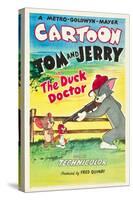 THE DUCK DOCTOR, left: Jerry, right: Tom on poster art, 1952.-null-Stretched Canvas