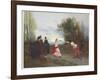 The Duel, 1884 (Oil on Canvas)-Emile Antoine Bayard-Framed Giclee Print