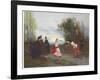 The Duel, 1884 (Oil on Canvas)-Emile Antoine Bayard-Framed Giclee Print