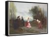 The Duel, 1884 (Oil on Canvas)-Emile Antoine Bayard-Framed Stretched Canvas