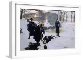 The Duel, 1901-Ilya Efimovich Repin-Framed Giclee Print