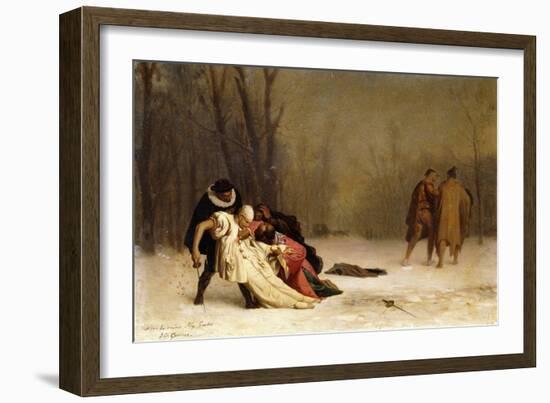 The Duel after the Ball; Sortie Du Bal Masque-Jean Leon Gerome-Framed Giclee Print