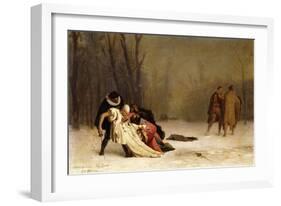 The Duel after the Ball; Sortie Du Bal Masque-Jean Leon Gerome-Framed Giclee Print