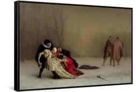 The Duel after the Masquerade, 1857-59-Jean Leon Gerome-Framed Stretched Canvas