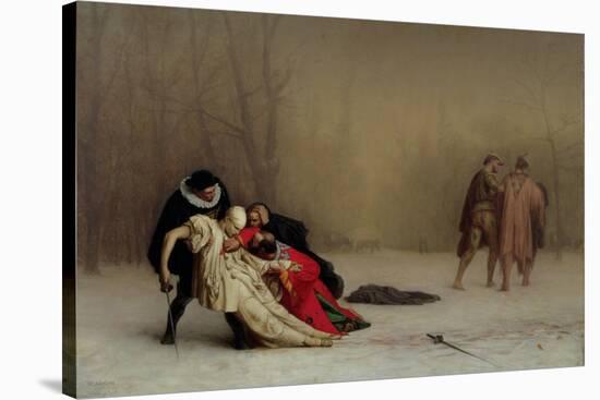 The Duel after the Masquerade, 1857-59-Jean Leon Gerome-Stretched Canvas