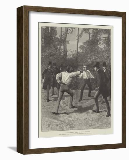 The Duel Between M Floquet and General Boulanger-Amedee Forestier-Framed Giclee Print
