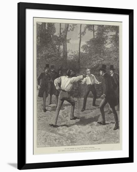 The Duel Between M Floquet and General Boulanger-Amedee Forestier-Framed Giclee Print