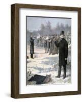 The Duel Between Paul Deroulede and Georges Clemenceau, 1893-Henri Meyer-Framed Giclee Print