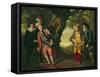 The Duel, from Act 3, Scene 4 of 'Twelfth Night', 1771-72-Francis Wheatley-Framed Stretched Canvas