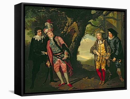 The Duel, from Act 3, Scene 4 of 'Twelfth Night', 1771-72-Francis Wheatley-Framed Stretched Canvas