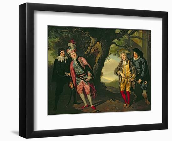 The Duel, from Act 3, Scene 4 of 'Twelfth Night', 1771-72-Francis Wheatley-Framed Giclee Print