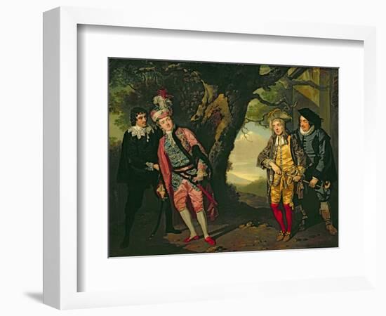 The Duel, from Act 3, Scene 4 of 'Twelfth Night', 1771-72-Francis Wheatley-Framed Giclee Print