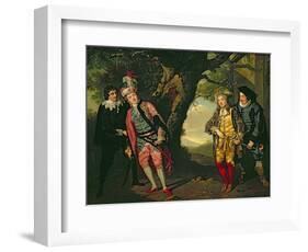 The Duel, from Act 3, Scene 4 of 'Twelfth Night', 1771-72-Francis Wheatley-Framed Giclee Print