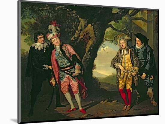 The Duel, from Act 3, Scene 4 of 'Twelfth Night', 1771-72-Francis Wheatley-Mounted Giclee Print