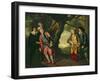 The Duel, from Act 3, Scene 4 of 'Twelfth Night', 1771-72-Francis Wheatley-Framed Giclee Print