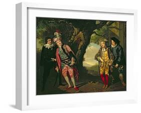 The Duel, from Act 3, Scene 4 of 'Twelfth Night', 1771-72-Francis Wheatley-Framed Giclee Print