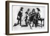 The Duel, Scene from Act I of the Breed of the Treshams by John Rutherford, 20th Century-null-Framed Giclee Print