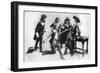 The Duel, Scene from Act I of the Breed of the Treshams by John Rutherford, 20th Century-null-Framed Giclee Print