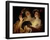 The Duet, 1624 (Oil on Canvas)-Gerrit van Honthorst-Framed Giclee Print