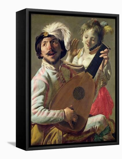 The Duet, 1628-Hendrick Terbrugghen-Framed Stretched Canvas