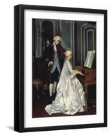 The Duet, 1872-Edmond Georges Grandjean-Framed Giclee Print