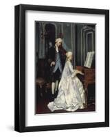 The Duet, 1872-Edmond Georges Grandjean-Framed Premium Giclee Print