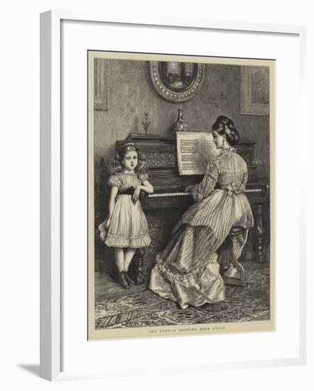 The Duet, a Drawing Room Study-null-Framed Giclee Print