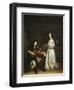 The Duet, Singer and Theorbo Lute Player, 1669-Gerard ter Borch-Framed Giclee Print