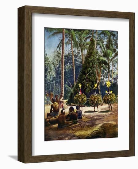 The Duk Duk Society, Bismarck Archipelago, Papua New Guinea, 1920-null-Framed Giclee Print