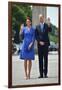 The Duke and Duchess of Cambridge meet the public at the Brandenburg Gate, Berlin, Germany-Associated Newspapers-Framed Photo