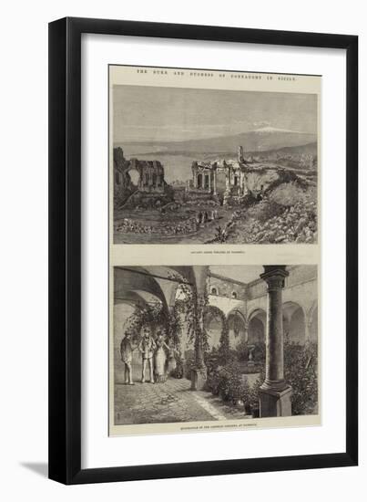 The Duke and Duchess of Connaught in Sicily-Thomas Harrington Wilson-Framed Giclee Print