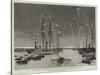 The Duke and Duchess of Connaught Leaving Colombo at Night-null-Stretched Canvas