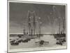 The Duke and Duchess of Connaught Leaving Colombo at Night-null-Mounted Giclee Print