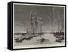 The Duke and Duchess of Connaught Leaving Colombo at Night-null-Framed Stretched Canvas