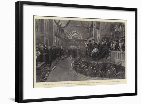 The Duke and Duchess of Cornwall and York Opening the First Parliament of United Australia-Sydney Prior Hall-Framed Giclee Print