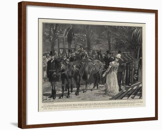 The Duke and Duchess of Cornwall at Cape Town, Basuto Ponies Presented by Children of South Africa-John Charlton-Framed Giclee Print