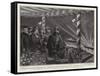 The Duke and Duchess of Cornwall at Quebec, Watching the Illuminations-William T. Maud-Framed Stretched Canvas